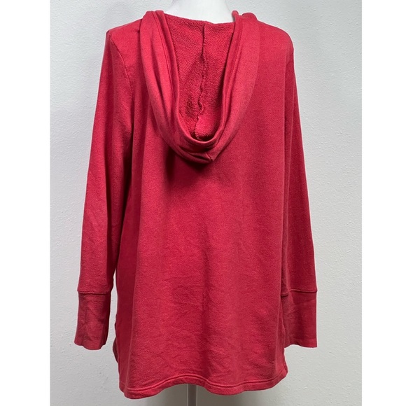 Caslon  XL RED Oversized Hoodie Tunic - Picture 4 of 10
